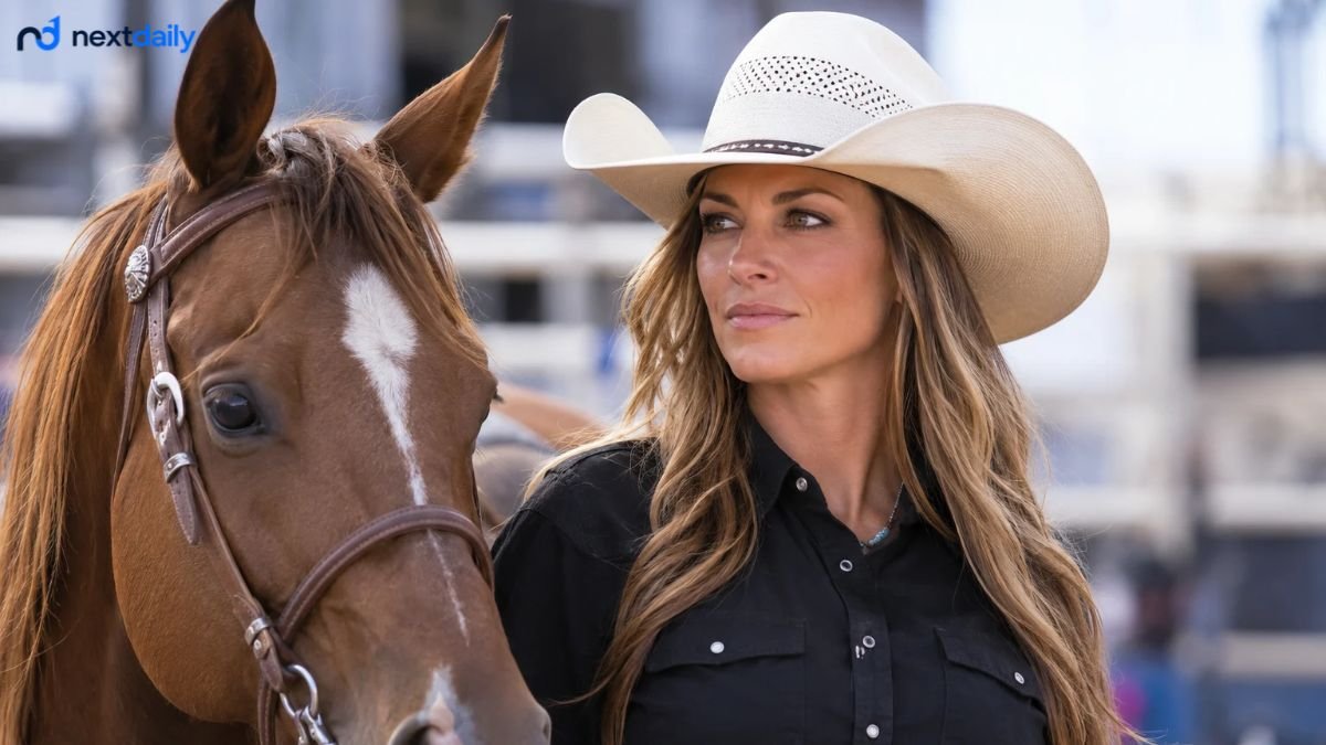 Samantha Lyne, barrel racer and wife of J.B. Mauney.